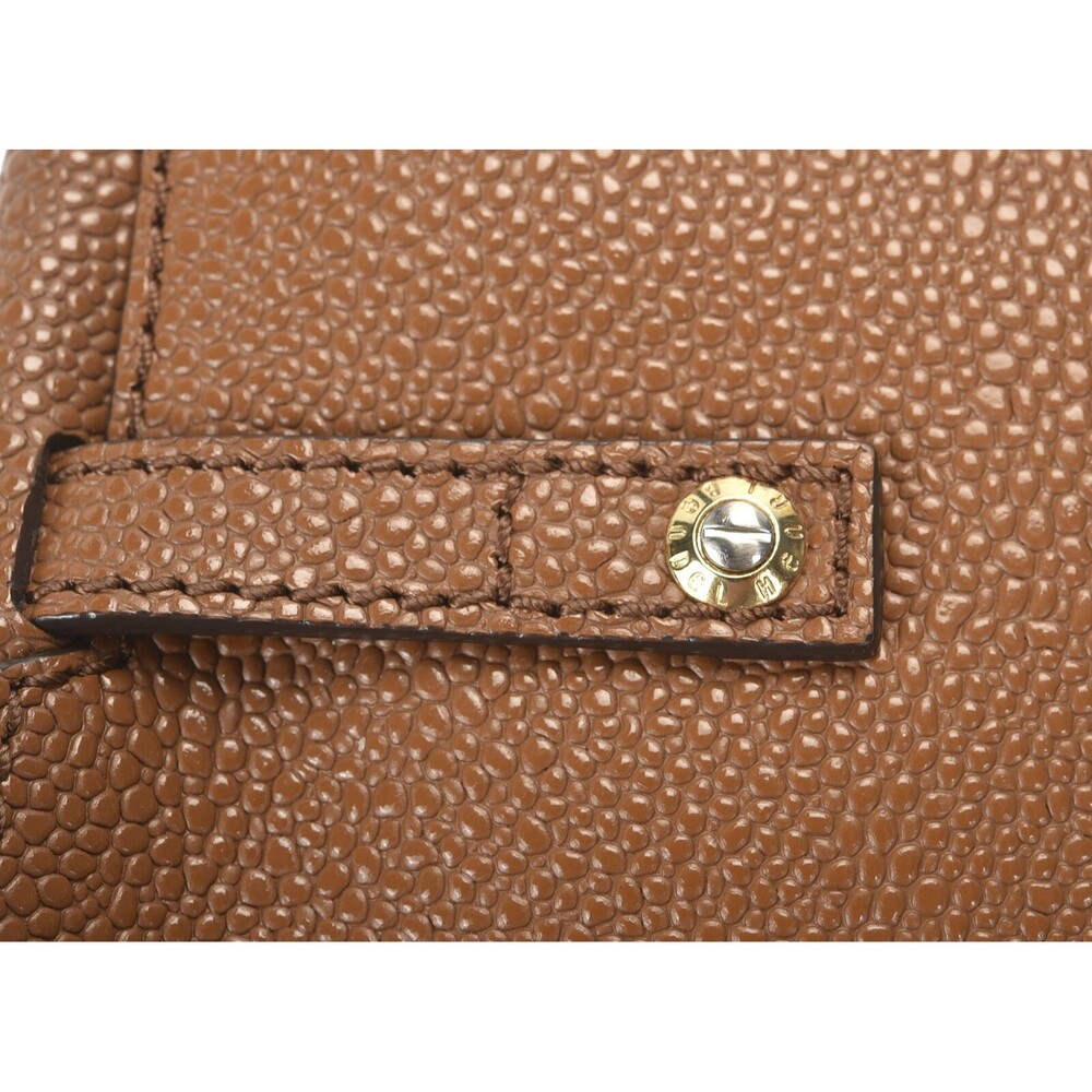 Henri Bendel Brown Pebbled Leather Flap Purse Magnetic Flap Closure - Picture 6 of 10